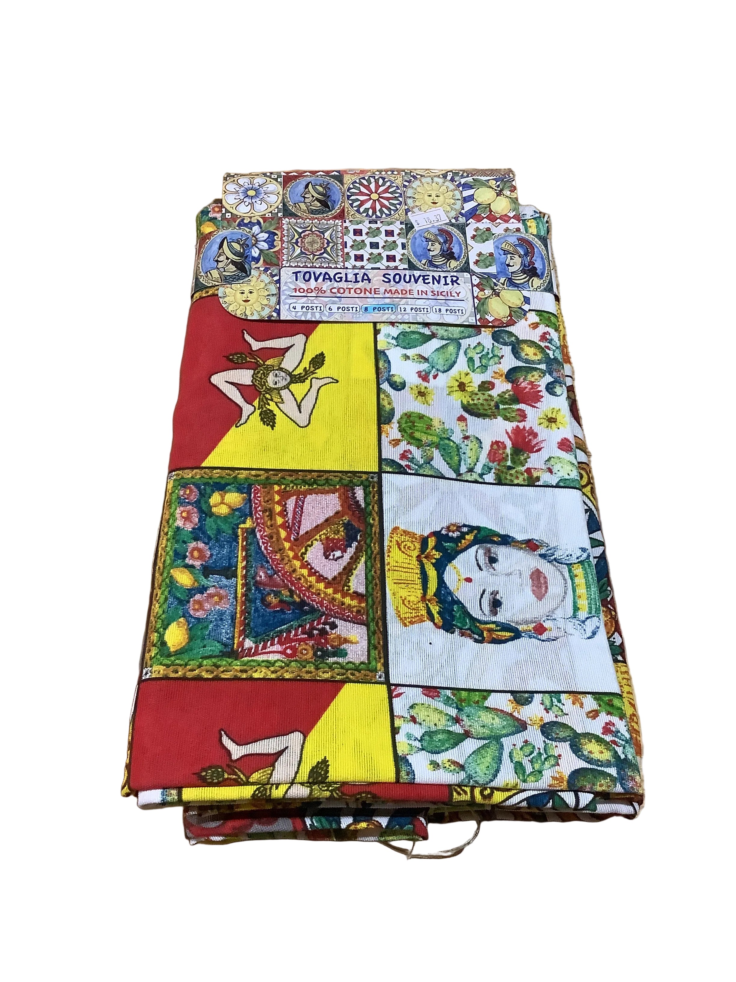 Towel souvenir 100%Sicilian cotton 8 place