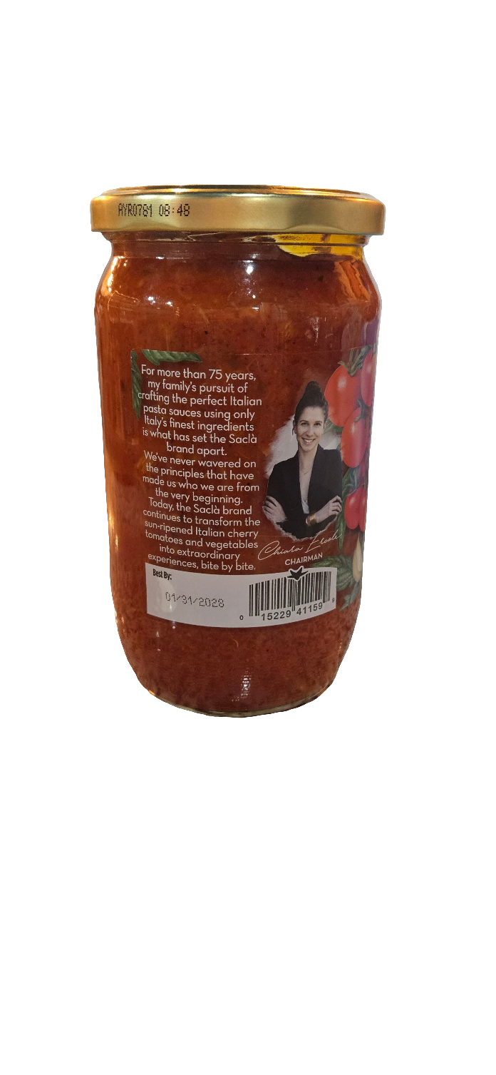 Sacla Whole Cherry Tomatoes And Roasted Garlic Pasta Sauce, 24 oz