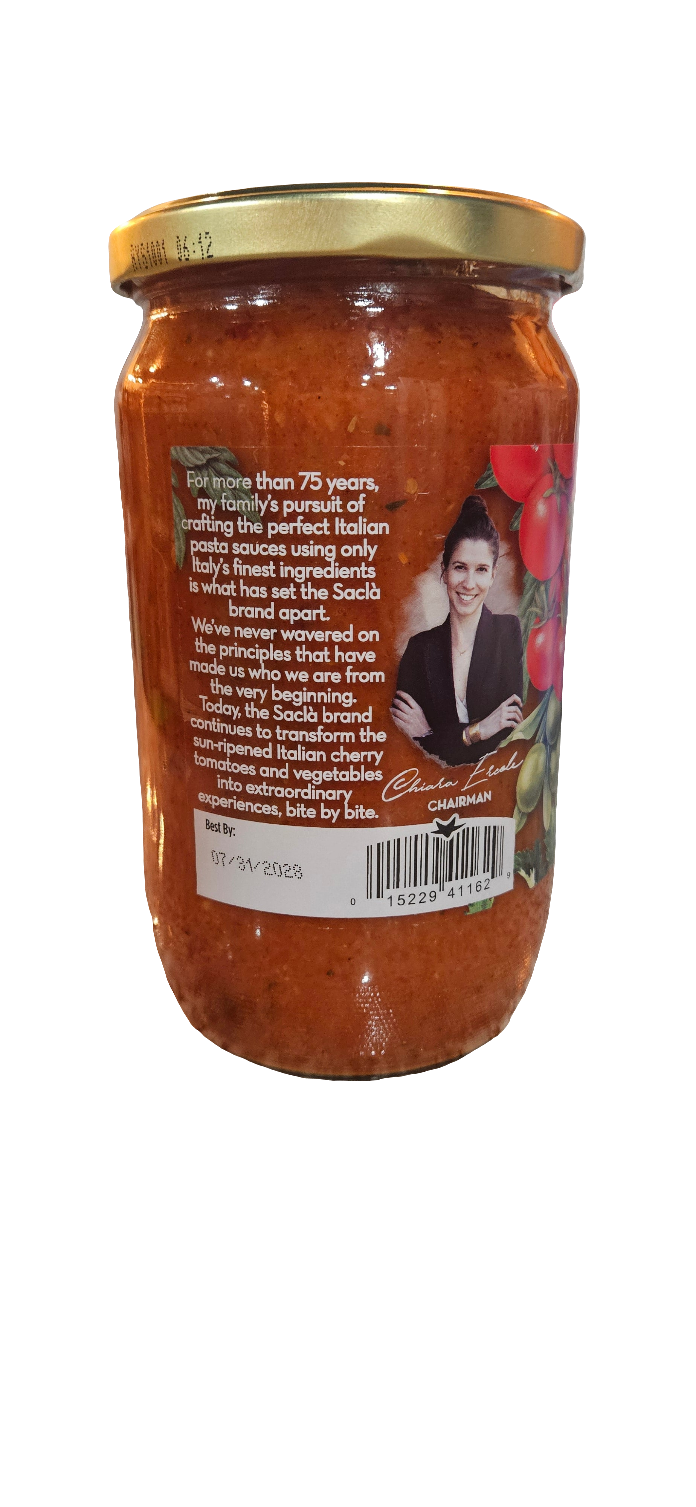 Sacla Whole Cherry Tomatoes Puttanesca Sauce, 24 oz