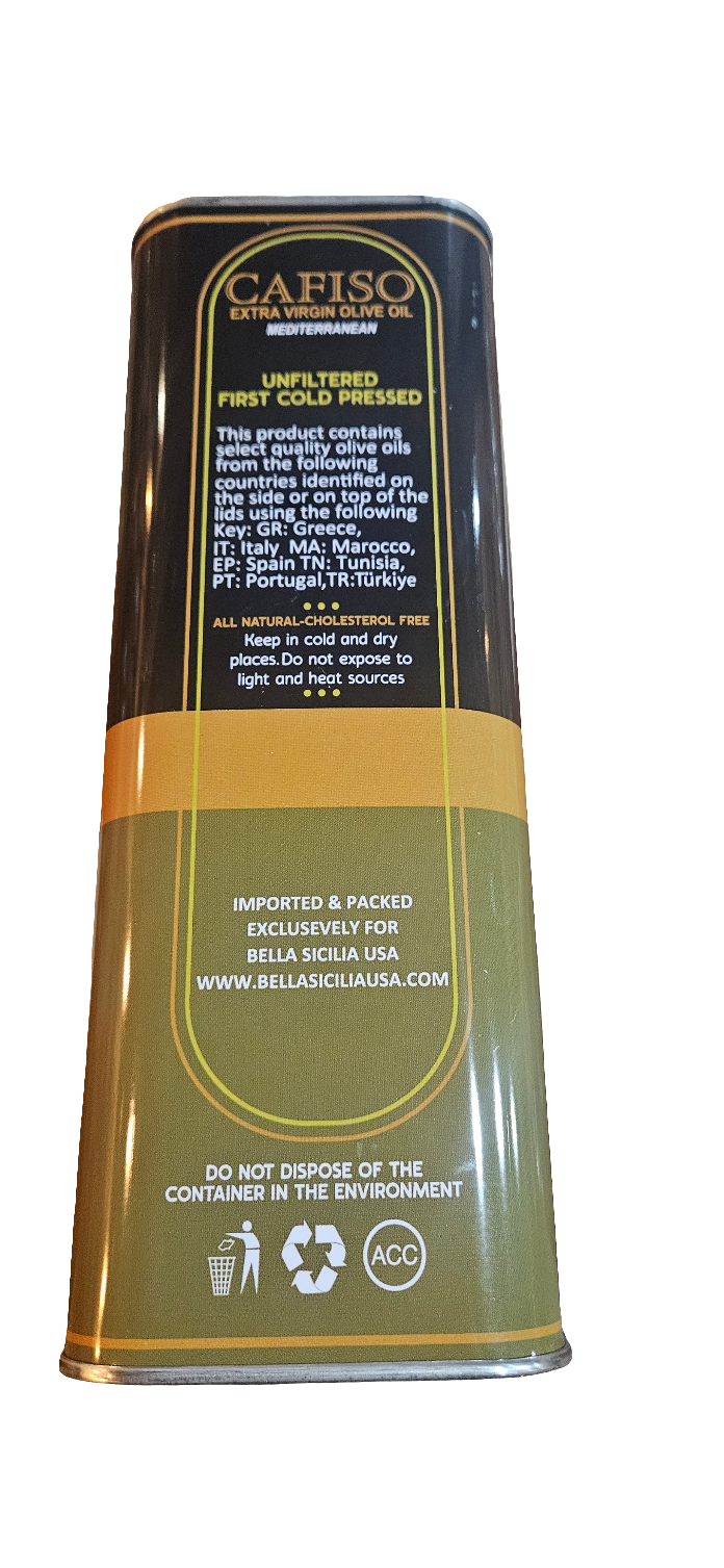 Cafiso extra virgin olive oil 3 liter