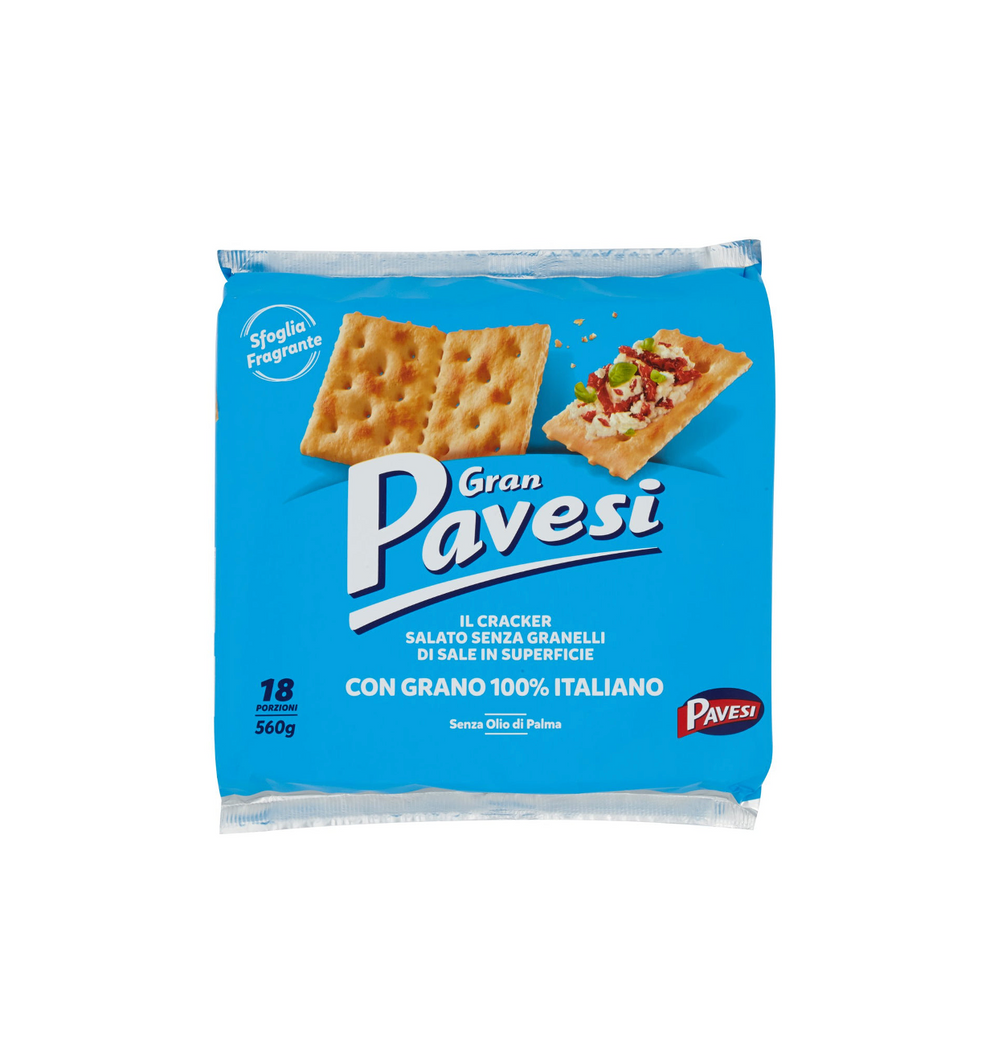 Gran Pavesi No Salt Crackers 560g