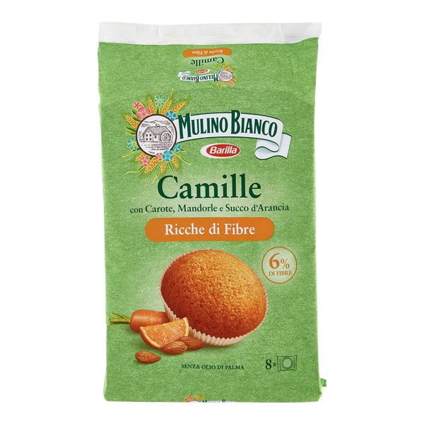 Mulino Bianco Camille – Italian Carrot & Almond Snack Cakes (304g)