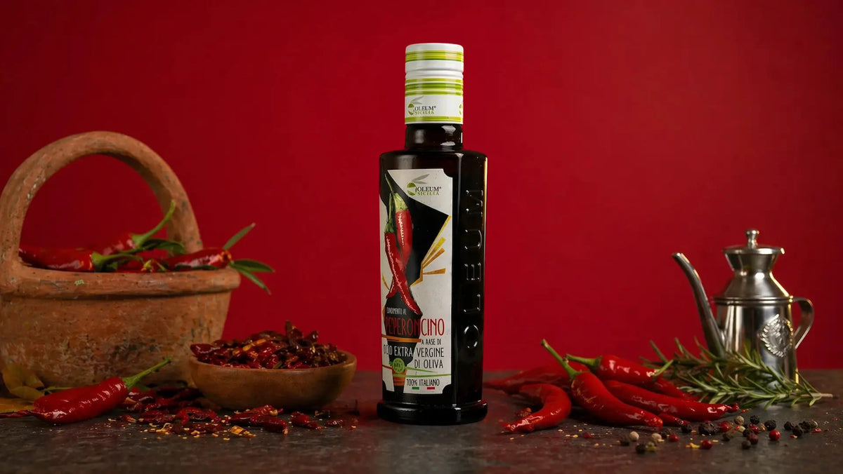 IGP Sicily Olive Oil with chili peppers - 250ml