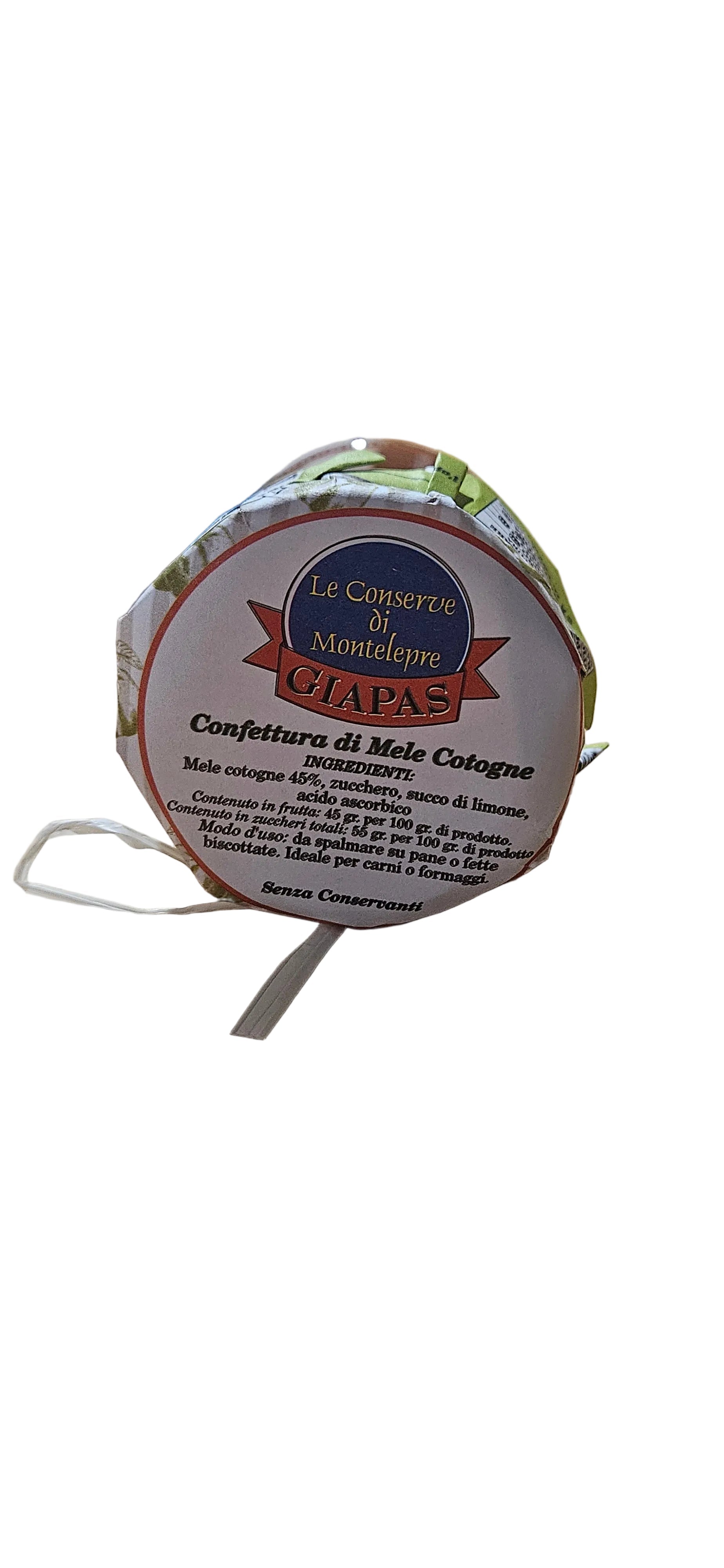 Giapas  Confettura mele cotogne  "quince apple jam 230 gr
