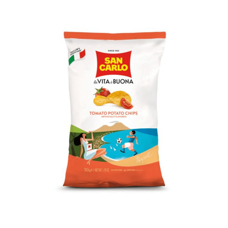 San Carlo Tomato Potato Chips, 1.76 oz | 50g /5 pk