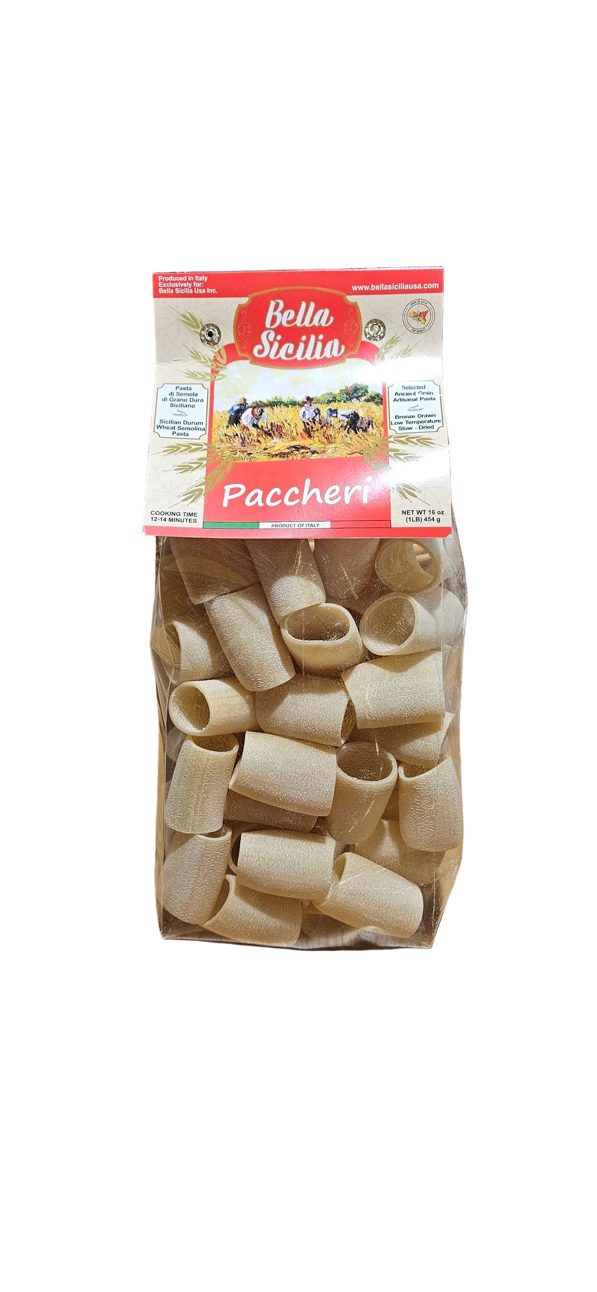 Bella Sicilia paccheri pasta 1lb /16 oz