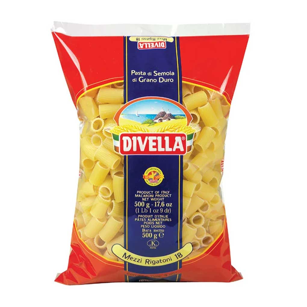 Divella mezzi rigatoni n 18