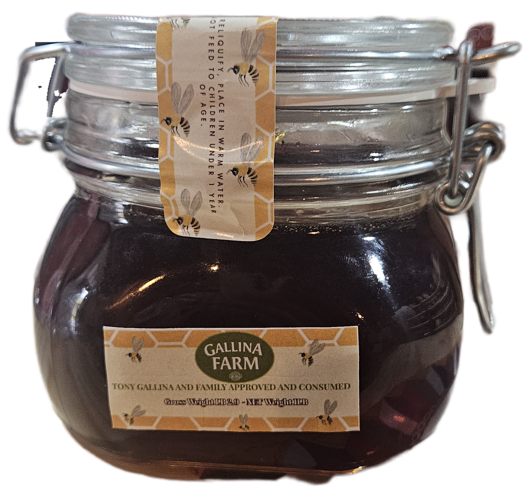 Gallina farms local honey 1 lb