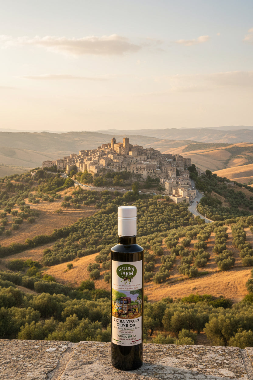 Gallina farms extravirgin olive oil 500ml monocultivar "Tonda iblea