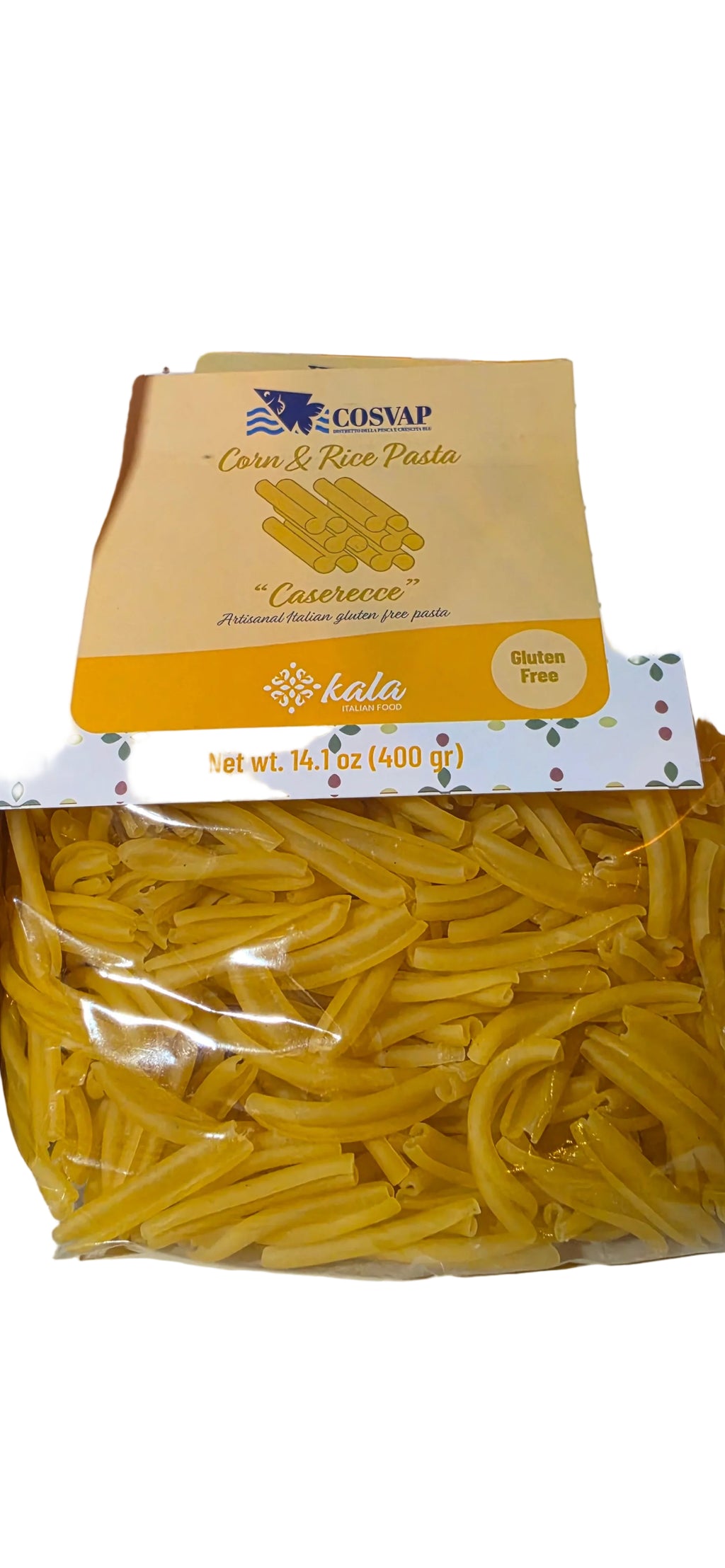 KALA-CASERECCE 
Gluten-Free Corn & Rice 
“Caserecce” pasta 14.1 oz