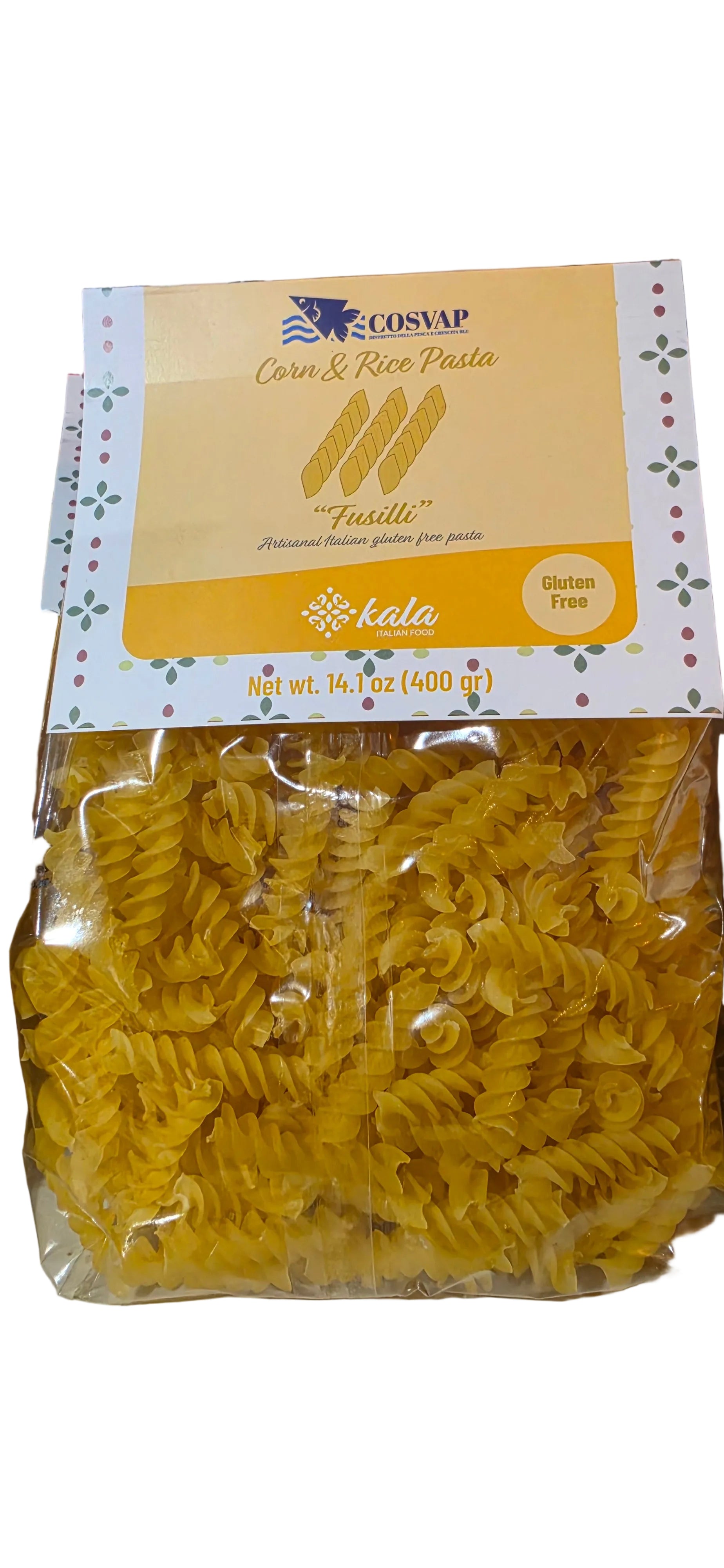 Kala Gluten-Free Corn & Rice 
“FUSILLI” pasta 14.1 oz