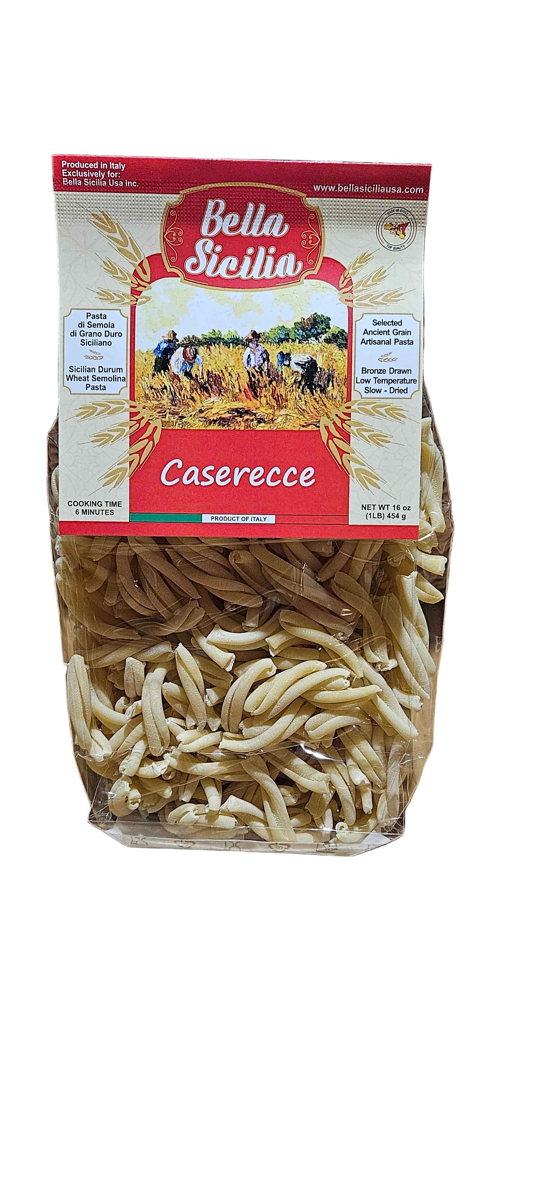 Bella Sicilia Caserecce pasta 1lb /16 oz