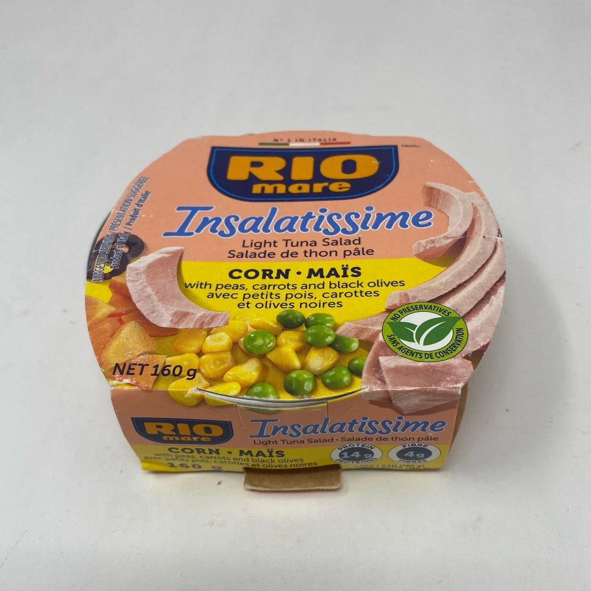 Rio Mare Insalatissime Light Tuna Salad Corn 160g with Veggies