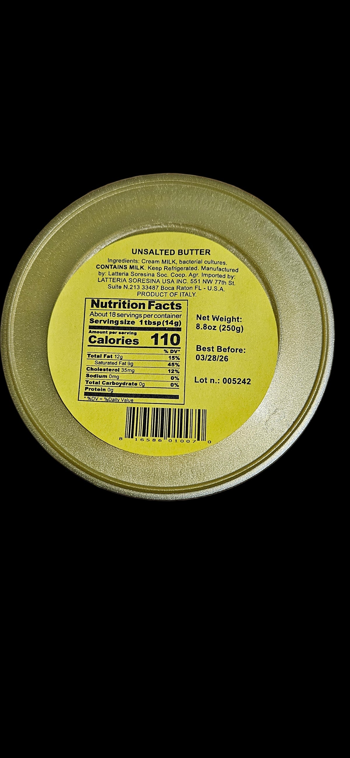 Italian butter Soresina 250 gr