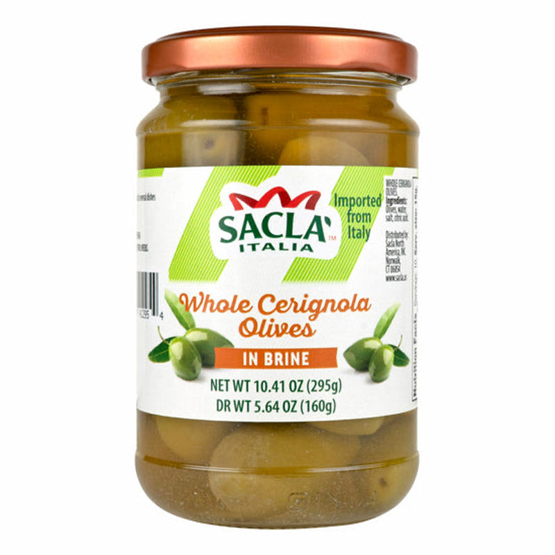 SACLA Whole Cerignola Olives in Brine | 10.4 oz