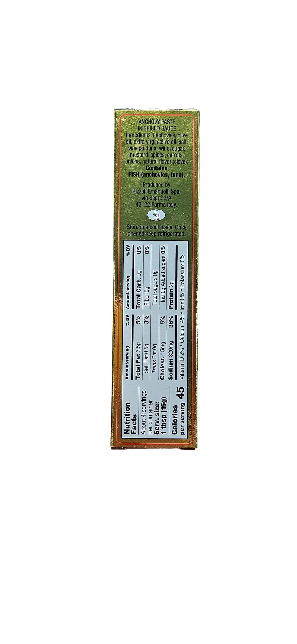 Rizzoli anchoves paste in  spiced sauce  60 gr