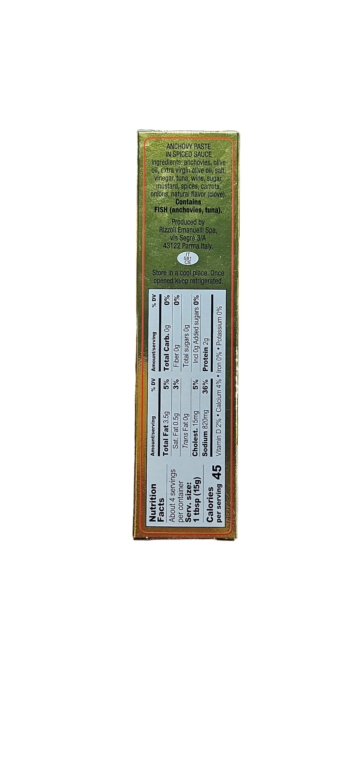 Rizzoli anchoves paste in  spiced sauce  60 gr