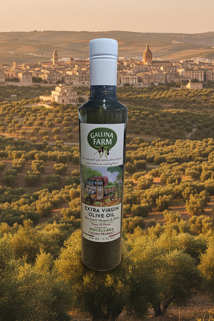 Gallina farms Extra virgin  monocultivar "Nocellara Olives
