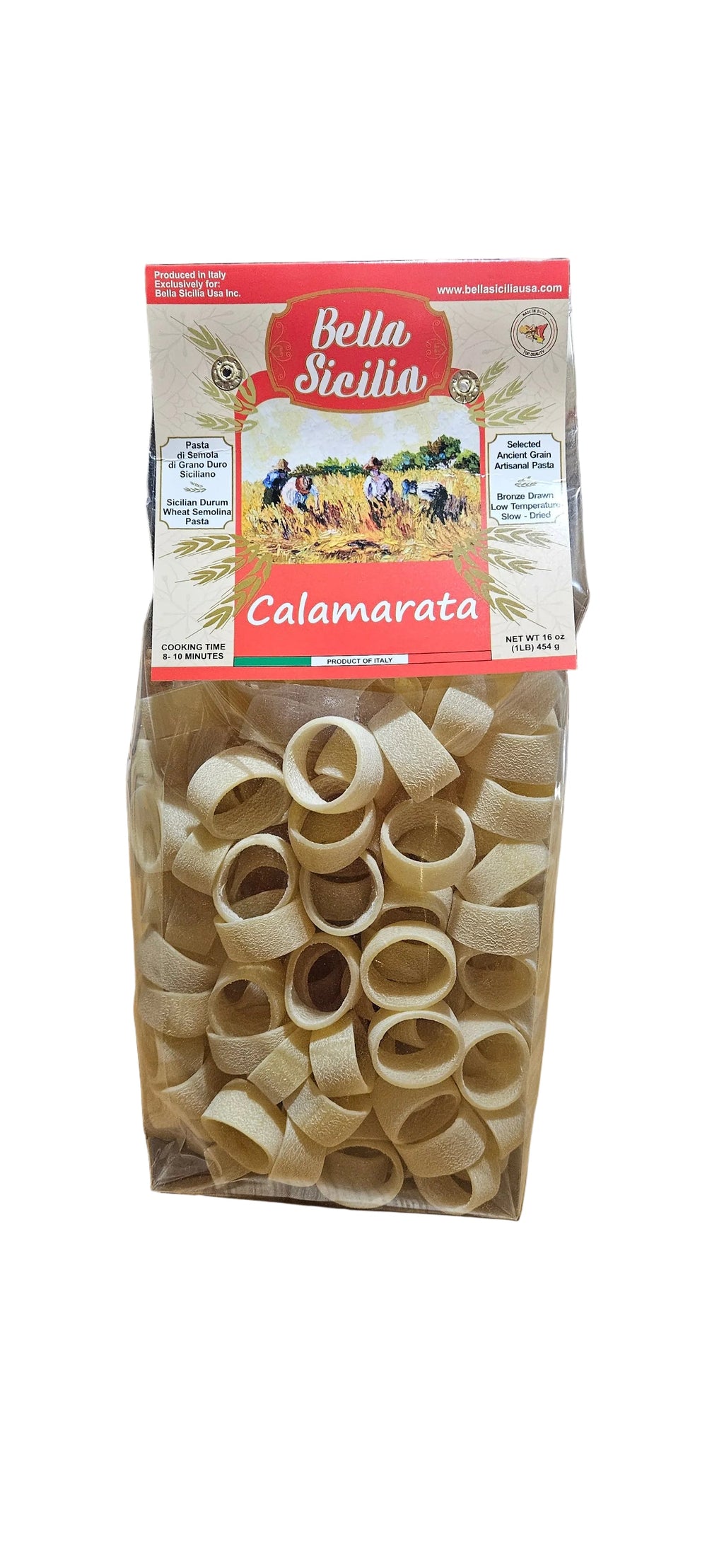 Bella Sicilia Calamarata pasta 1lb /16 oz