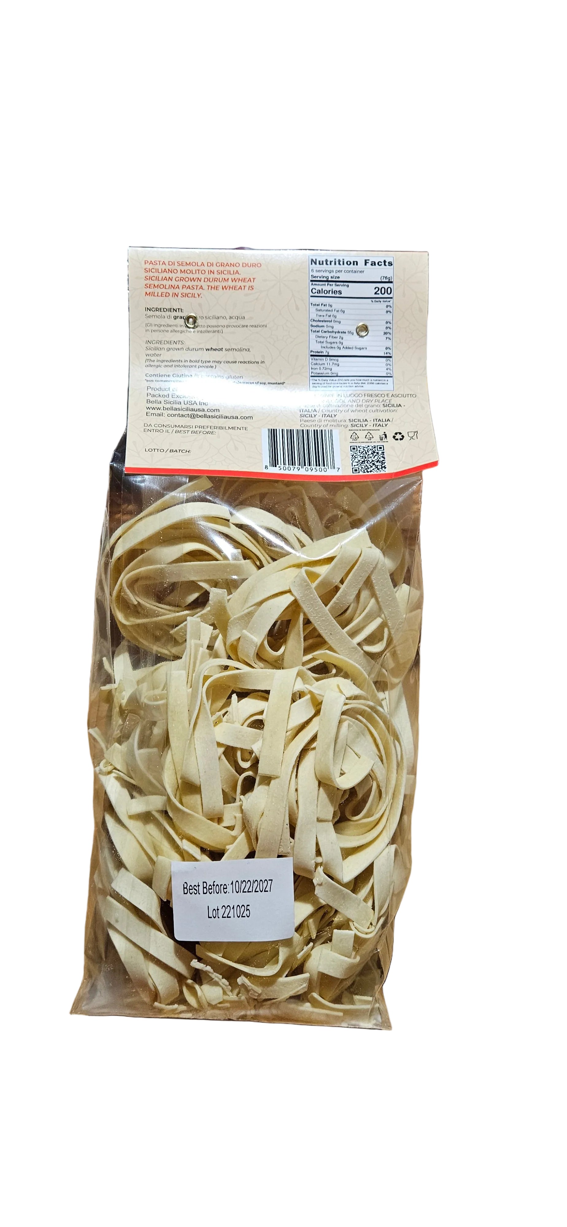 Bella sicilia  Tagliatelle al Nido 1 lb /16 0z