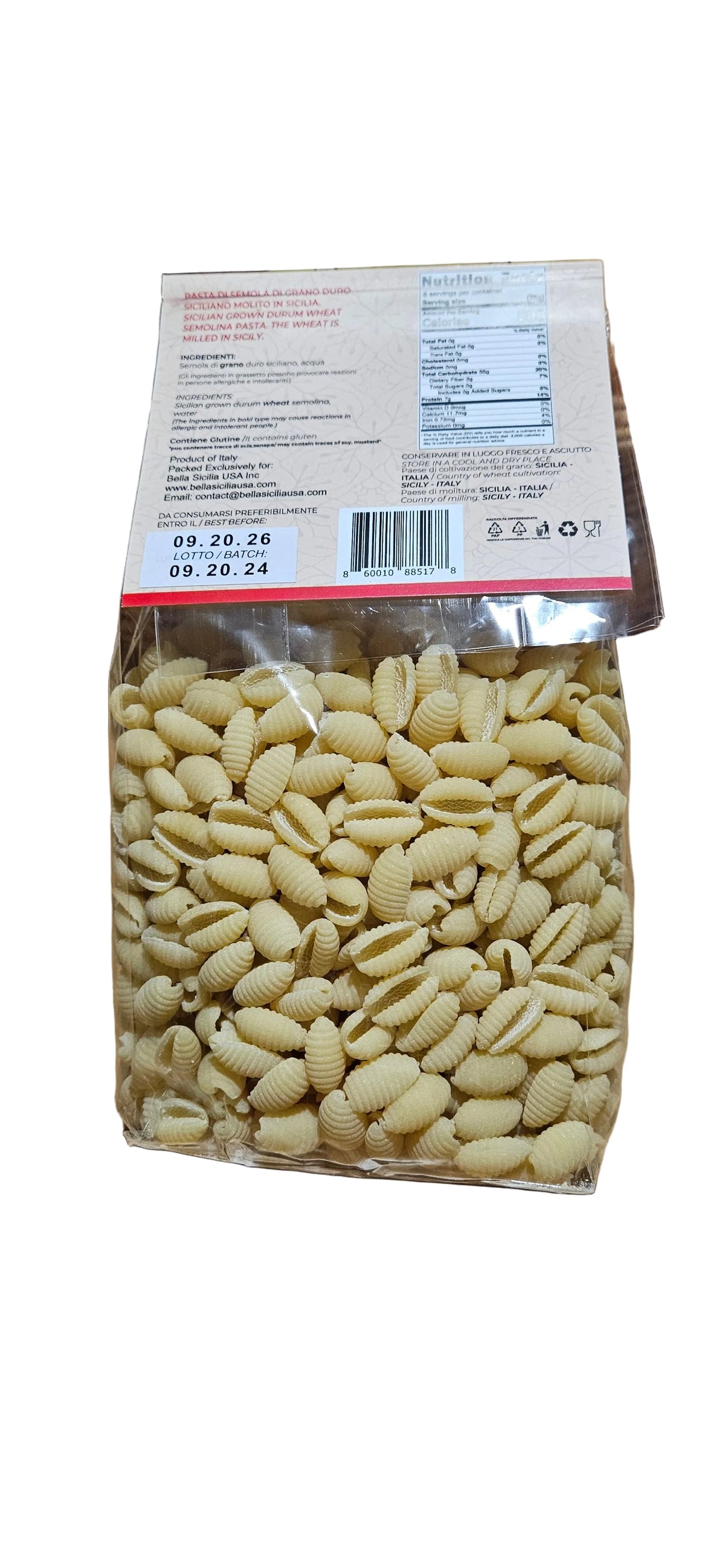 Bella Sicilia Gnocchetti 16 oz /1lb