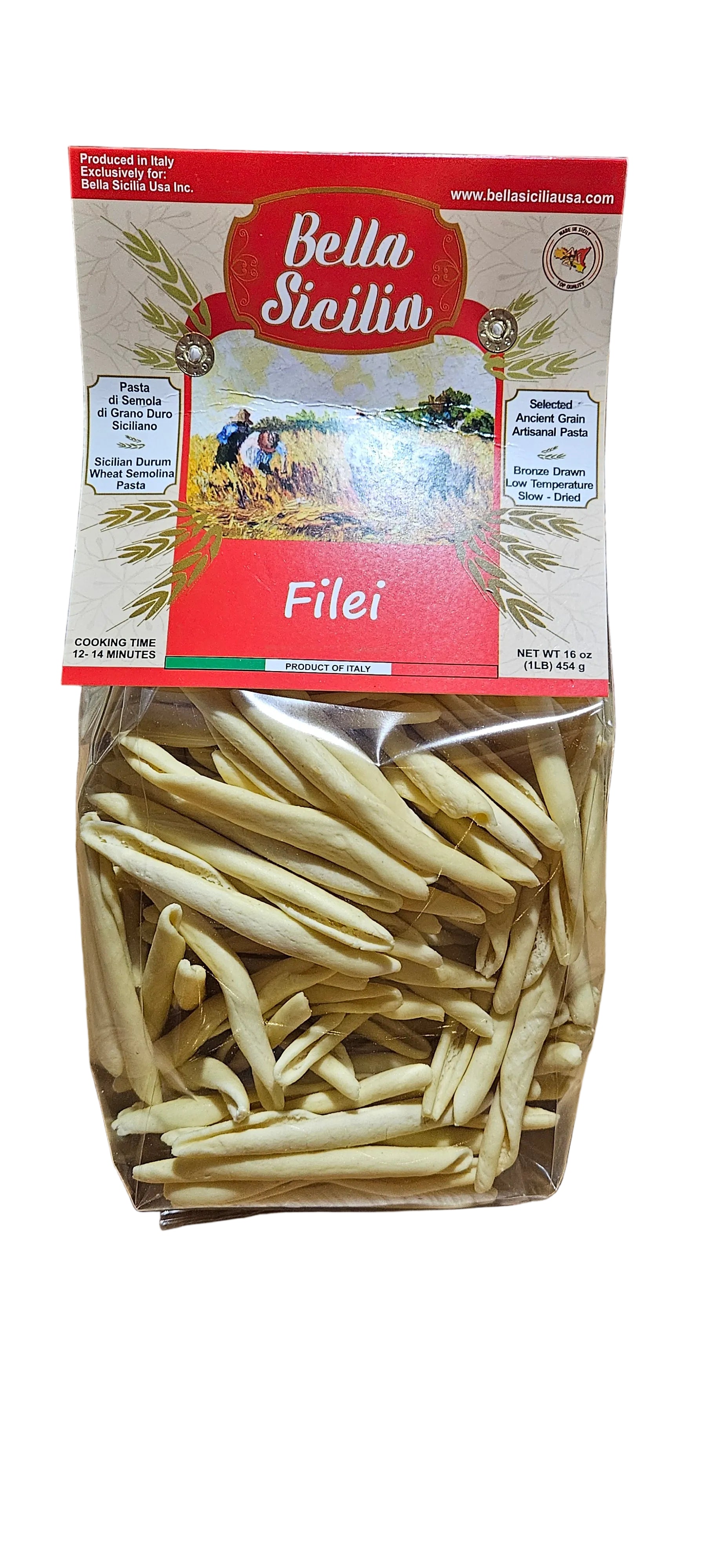 Bella Sicilia Filei pasta 1lb / 16 oz