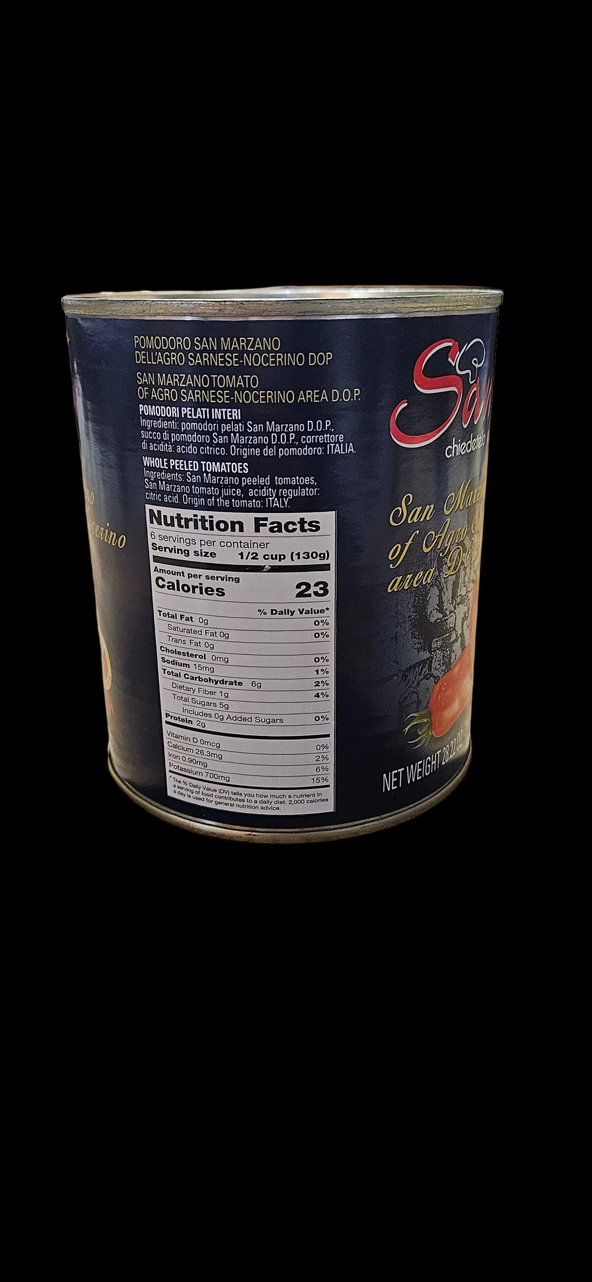 Sammy D.O.P San Marzano Tomatoes, 28 oz | 800g