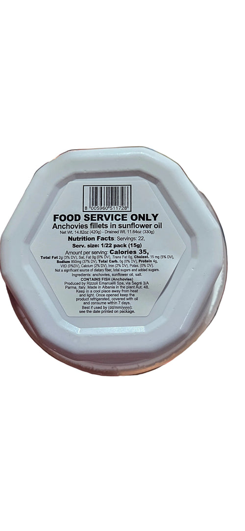 Alici fillets in sunflower oil 420 gr