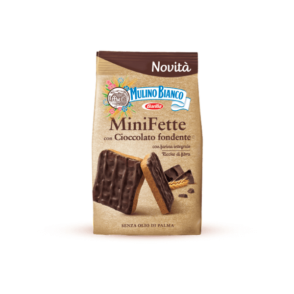 Mulino Bianco Mini Fette with dark chocolate 110 gr